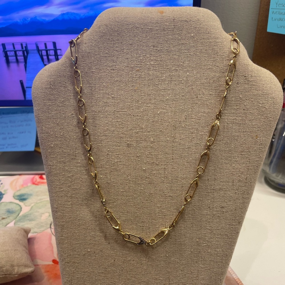 Safety pin necklace